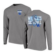 Kentucky Image One Softball Player Comfort Colors Long Sleeve Tee